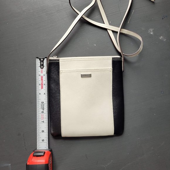 RLL Black and White Leather Cross Body Polo Ralph Lauren - Picture 10 of 13